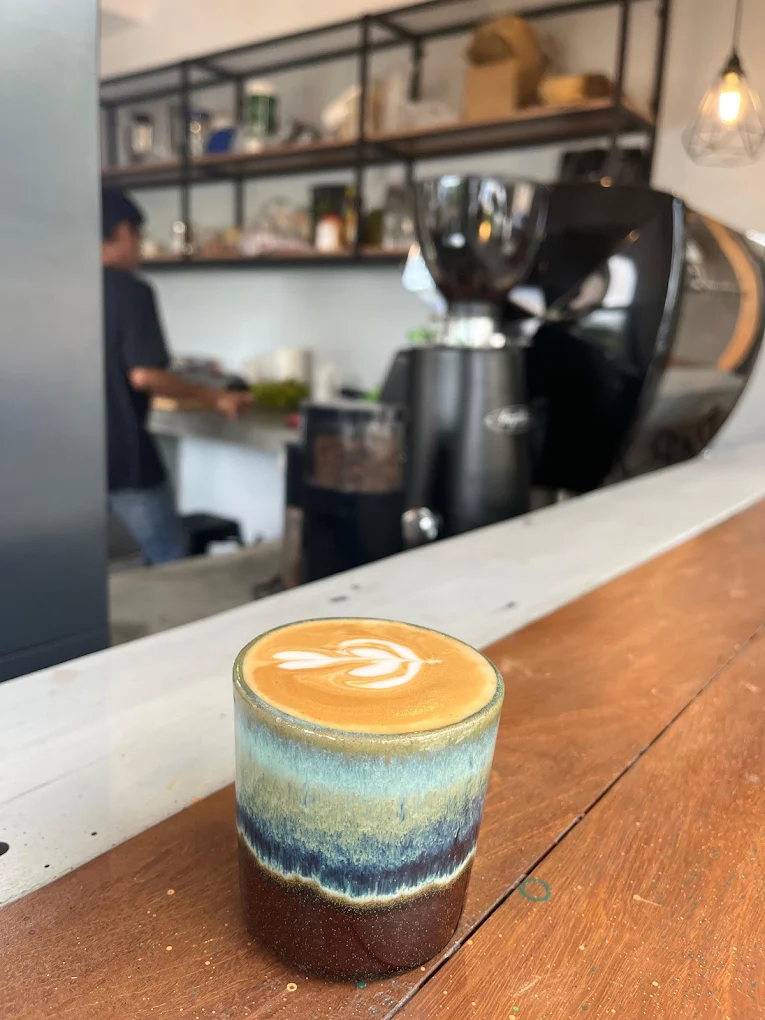 Emily Espresso Bar specialty latte with beautiful latte art